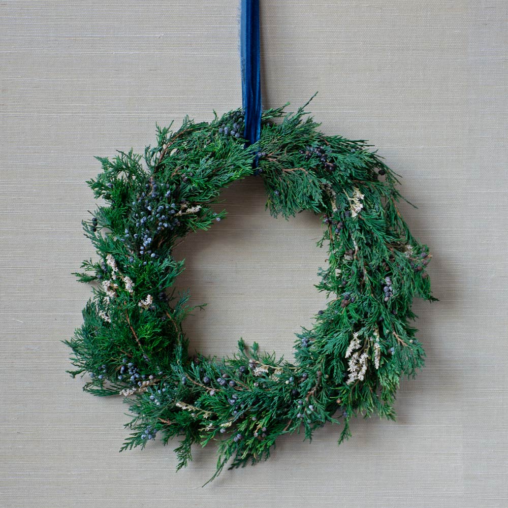 Everblue Juniper Wreath