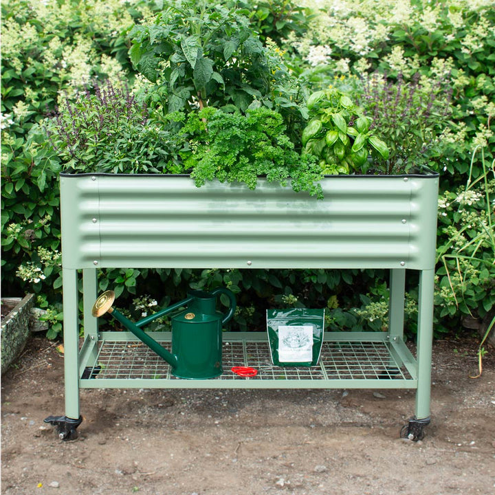 V-Series Elevated Garden Bed, Olive Green