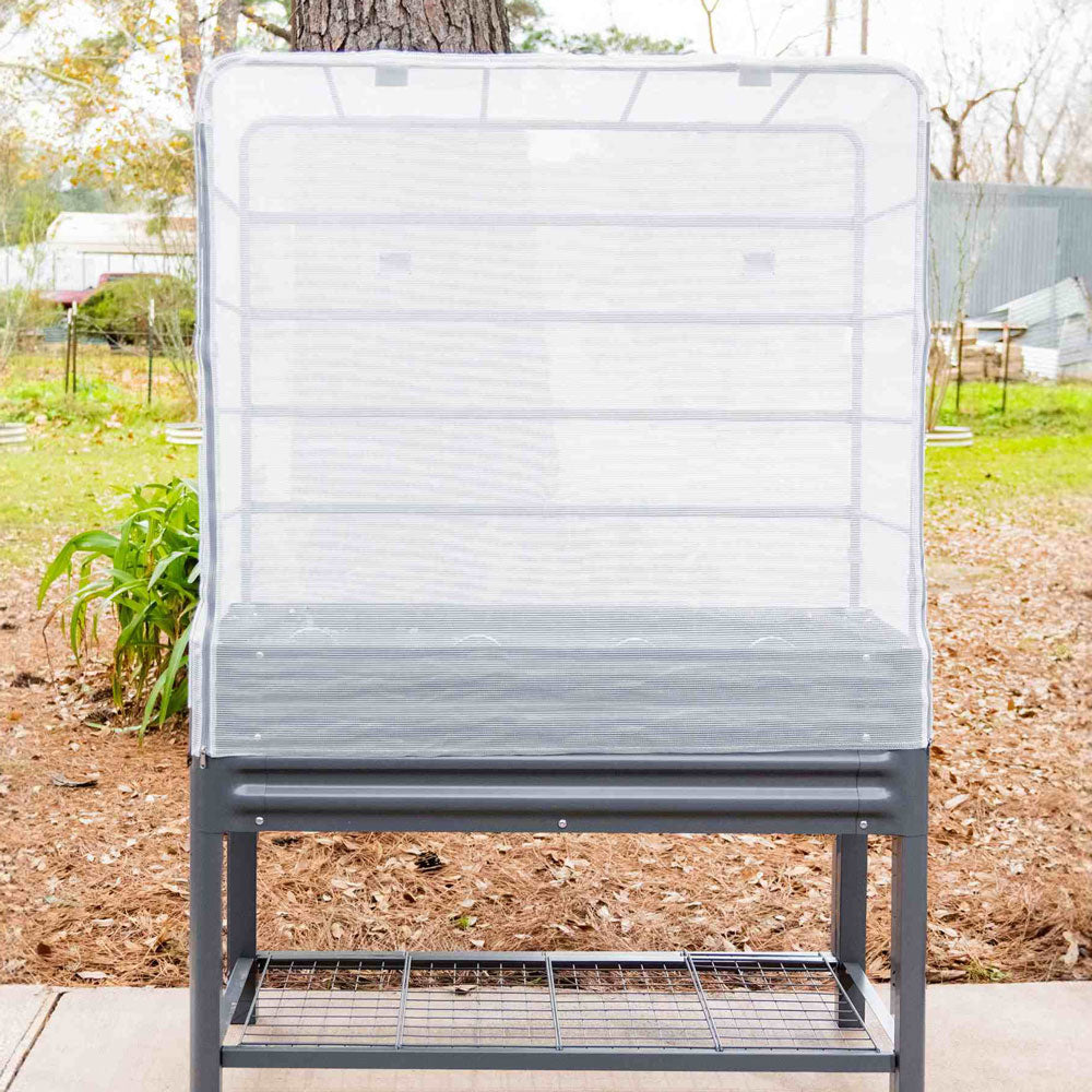 Cover System For Elevated Garden Bed V-Series