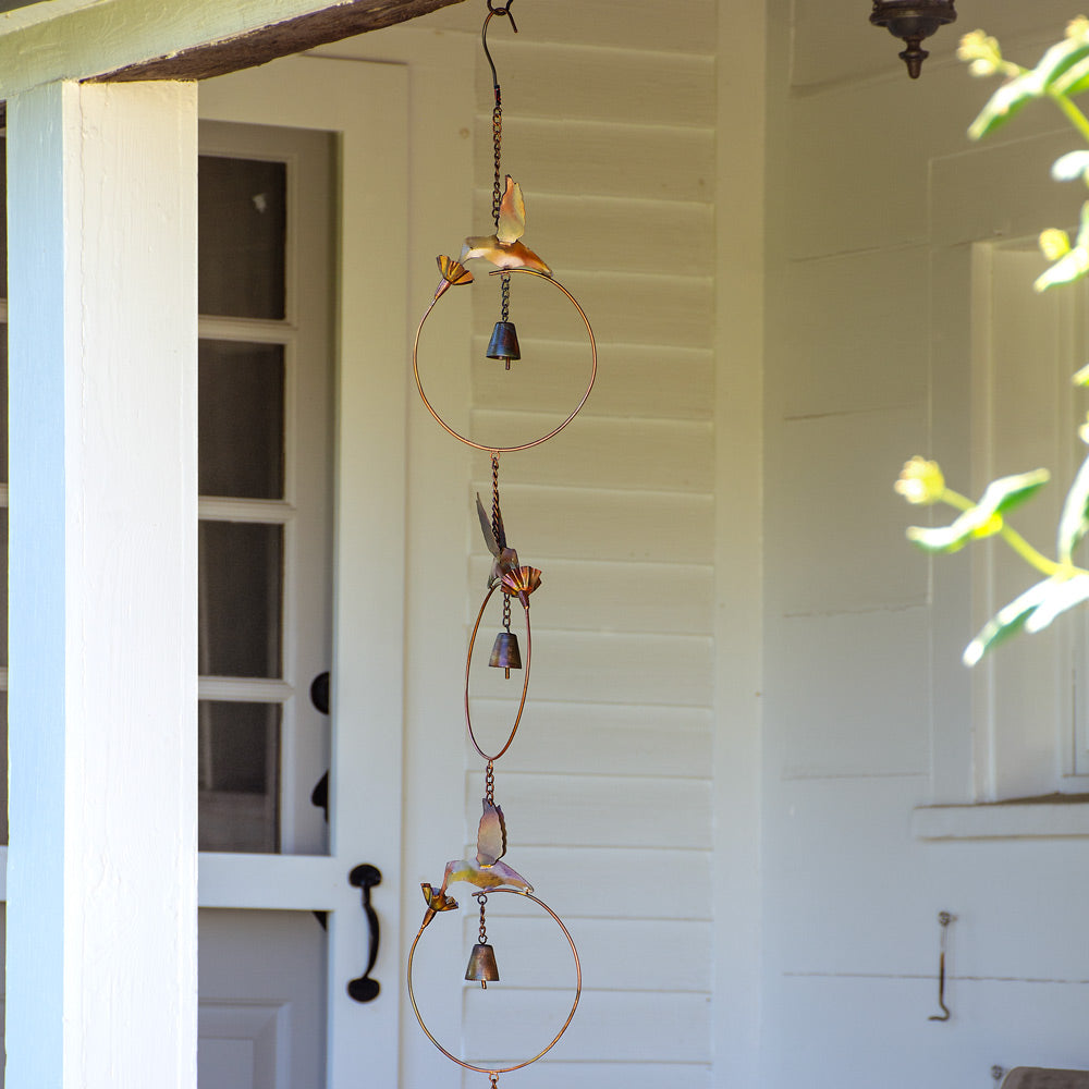 Decorative Hummingbirds & Bells Wind Chime
