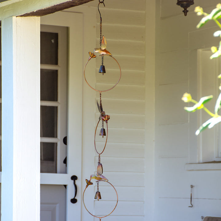Decorative Hummingbirds & Bells Wind Chime