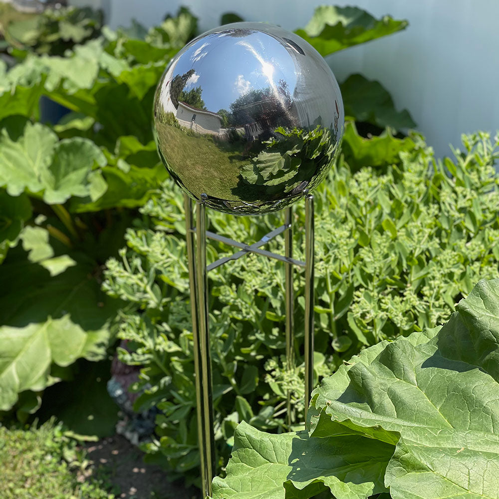 Stainless Steel Globe and Stand