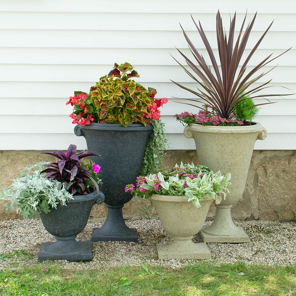 Ionic Lavastone Urn