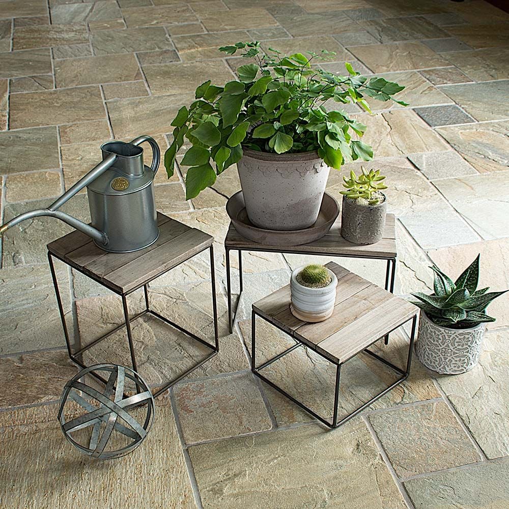 Contemporary Plant Risers, set of 3