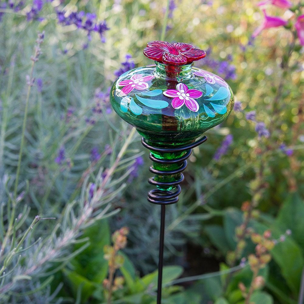 Hand-Painted Hummingbird Feeder