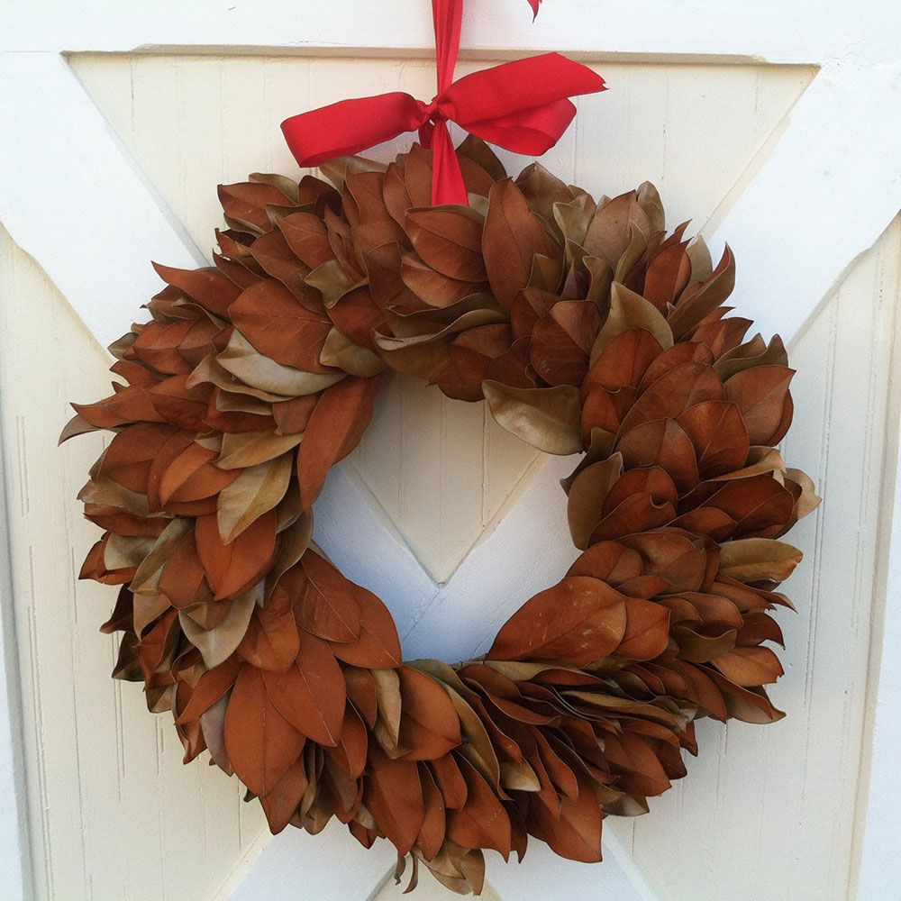 Southern Magnolia Wreath White Flower Farm