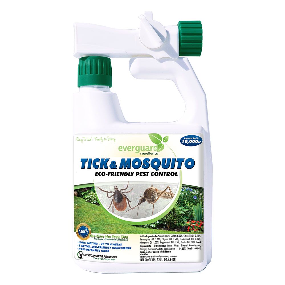 Tick & Mosquito Repellent with hose attachment, 32 oz concentrate