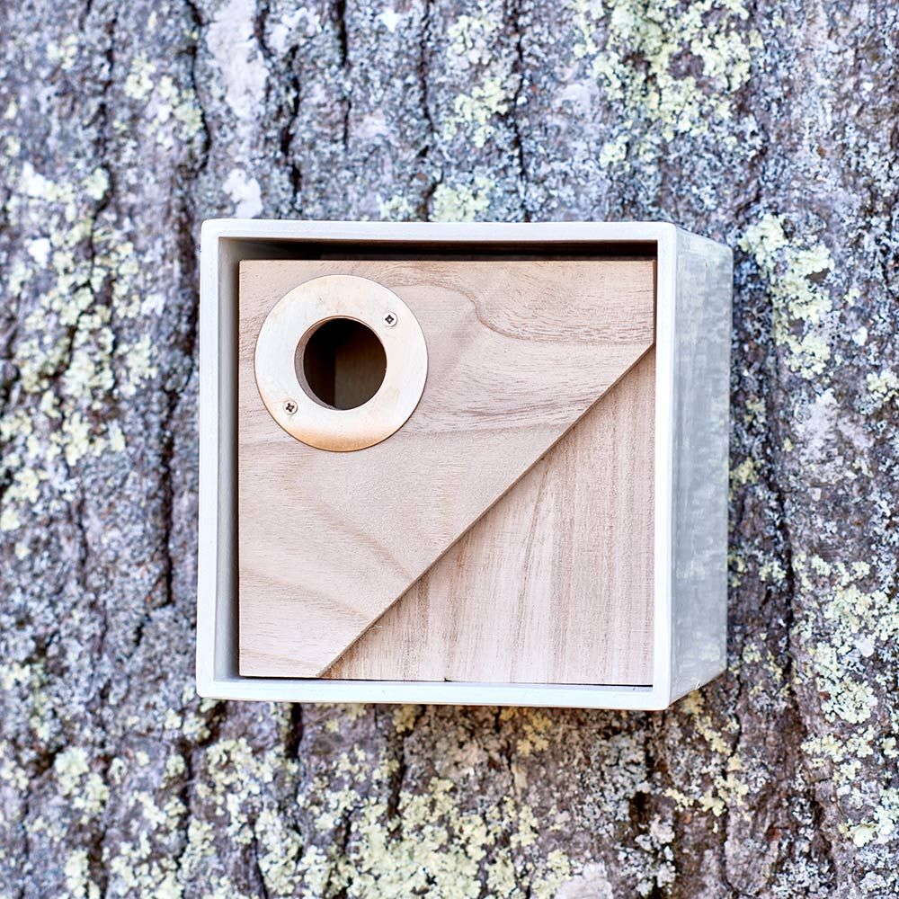 Contemporary Bird Box White Flower Farm