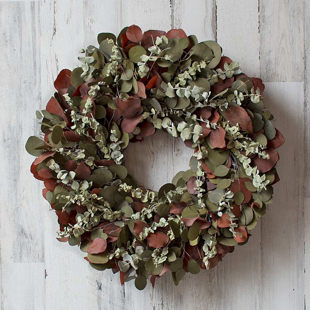 Silver Dollar Wreath White Flower Farm