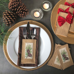  Jute Flatware Pouch Sets