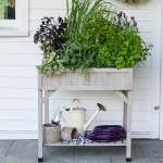  Elevated Herb Planter With Dividers