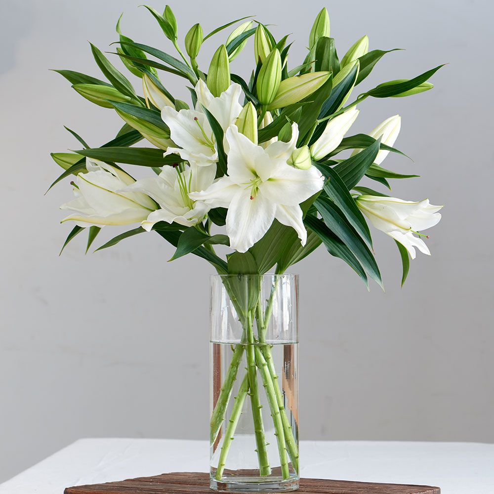 Fragrant White Lily Bouquet White Flower Farm