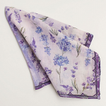  Lavender Print Garden Bandana