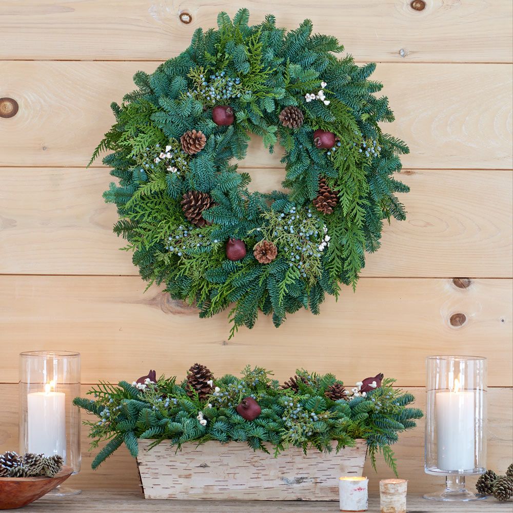 Holiday Treasures Wreath & Centerpiece White Flower Farm