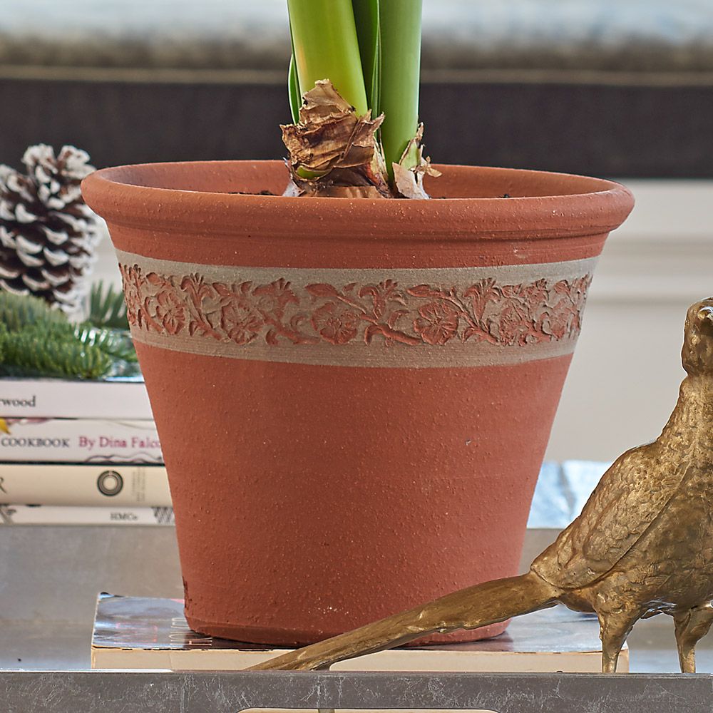 Whichford Garden Border Pot and saucer, 8½