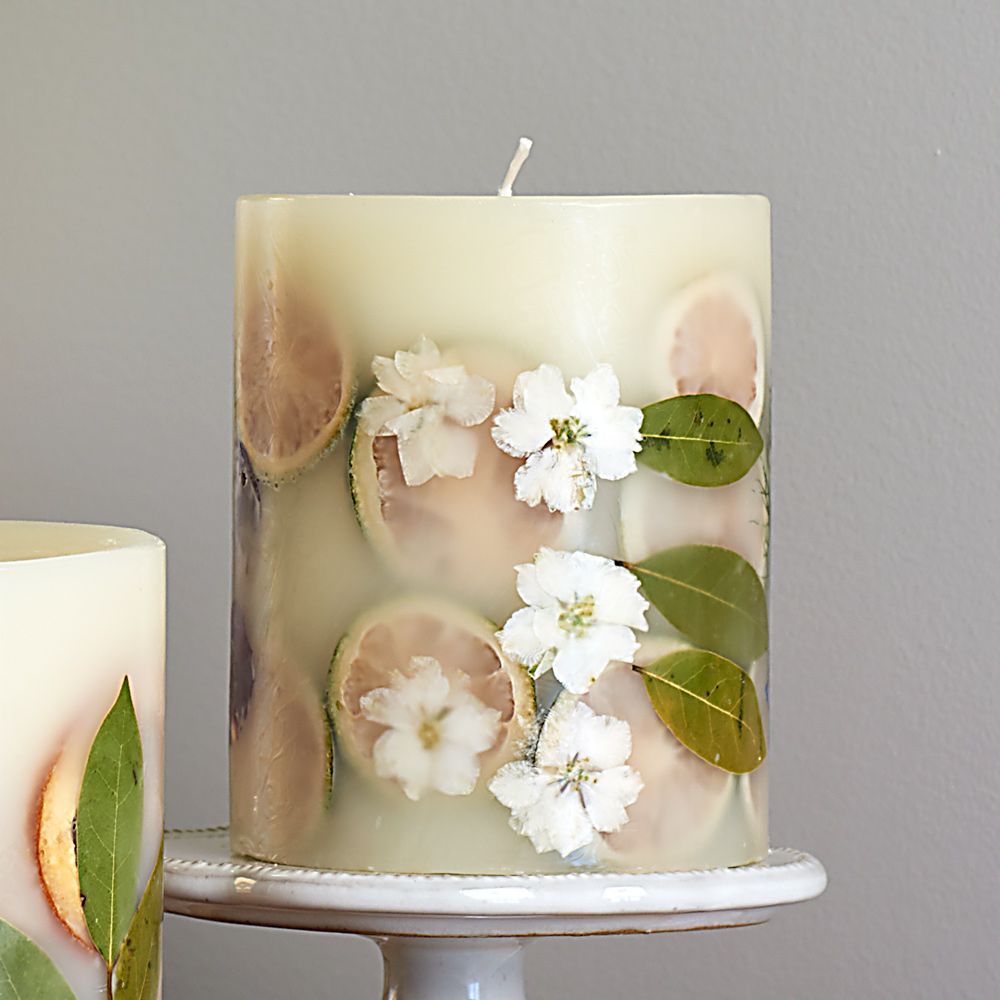 Decorative Scented Candle White Flower Farm