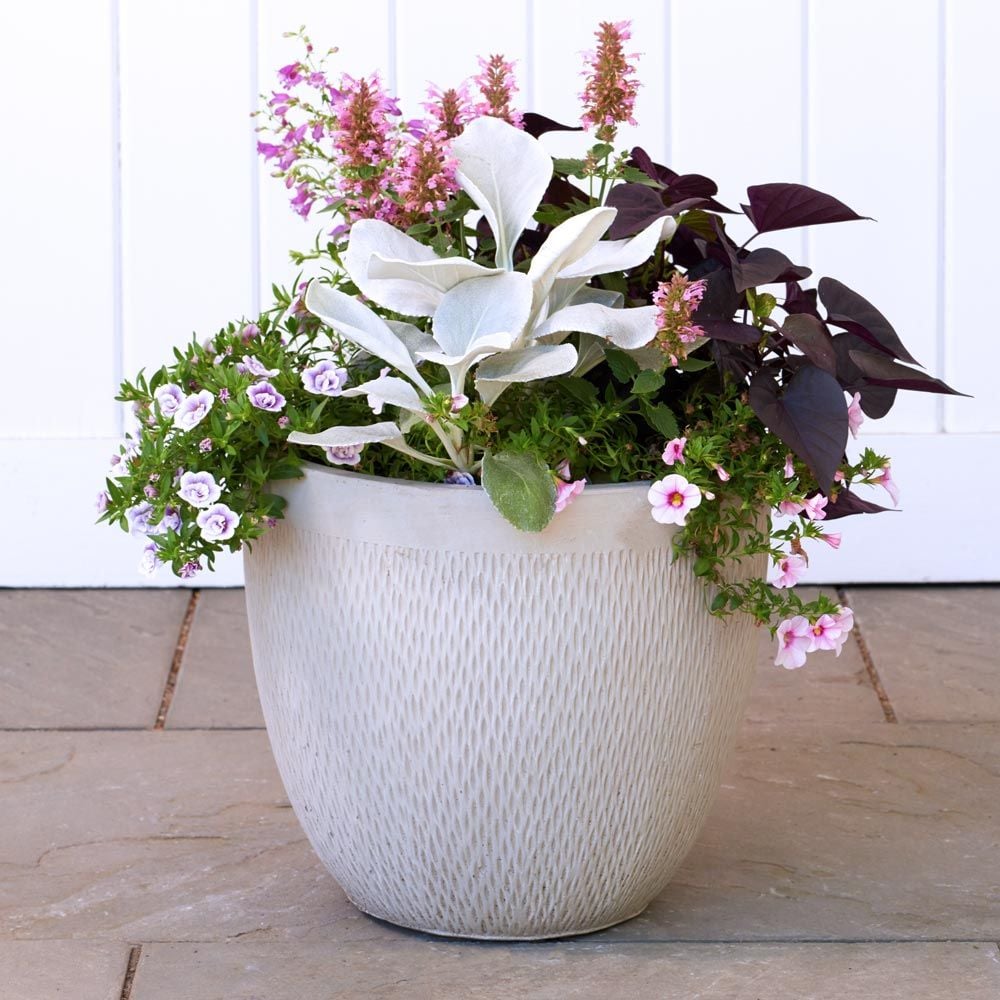 Kent Round Planters, taupe