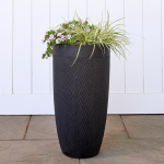 Kent Tall Planter, Black Medium