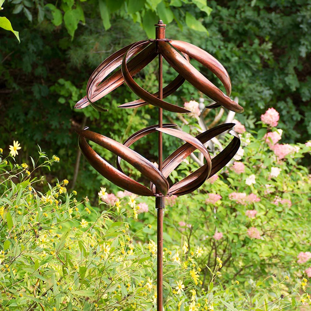 Copper Sphere Wind Spinner