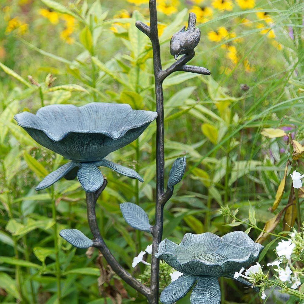 Flowering Branch Birdbath