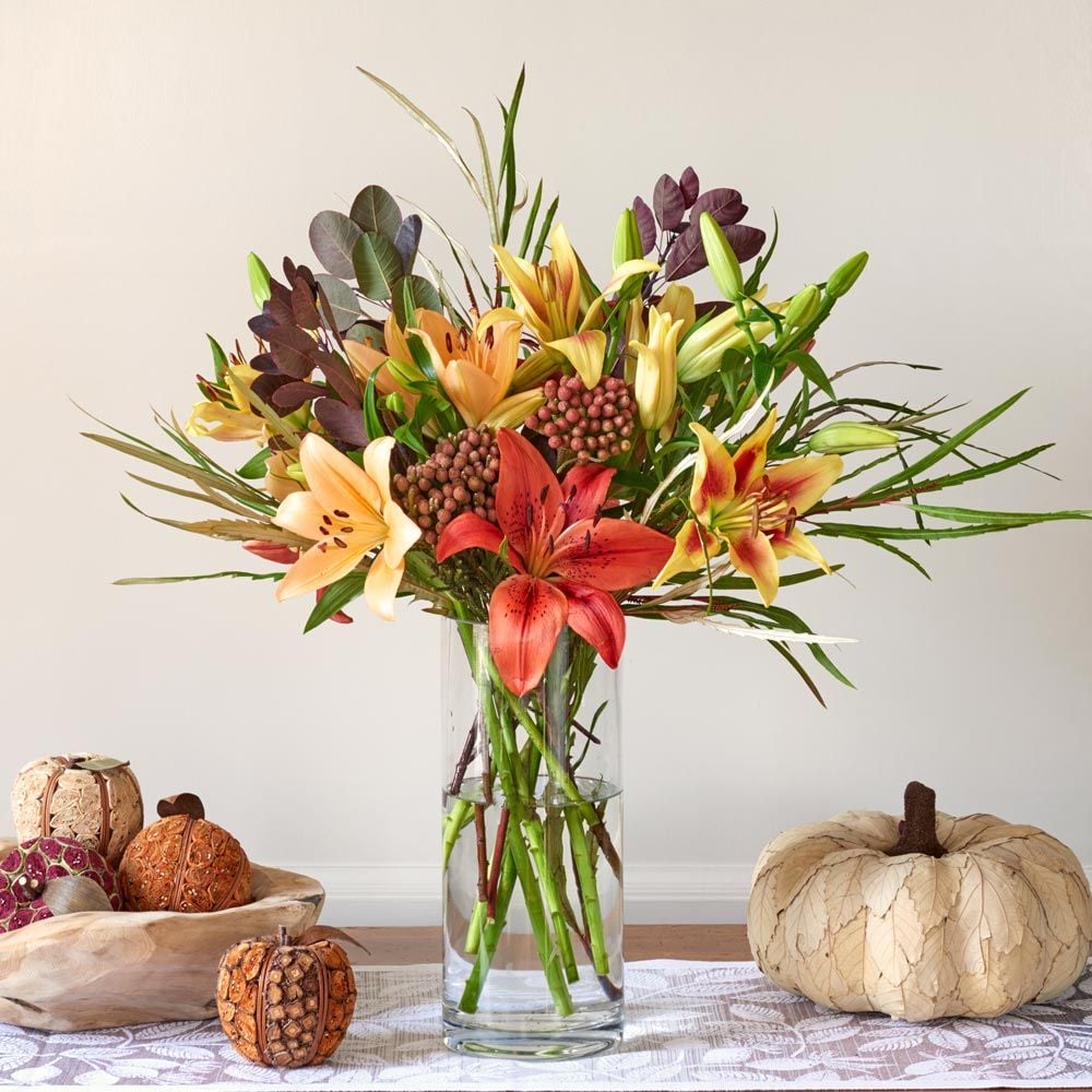 Autumnal Lily Bouquet