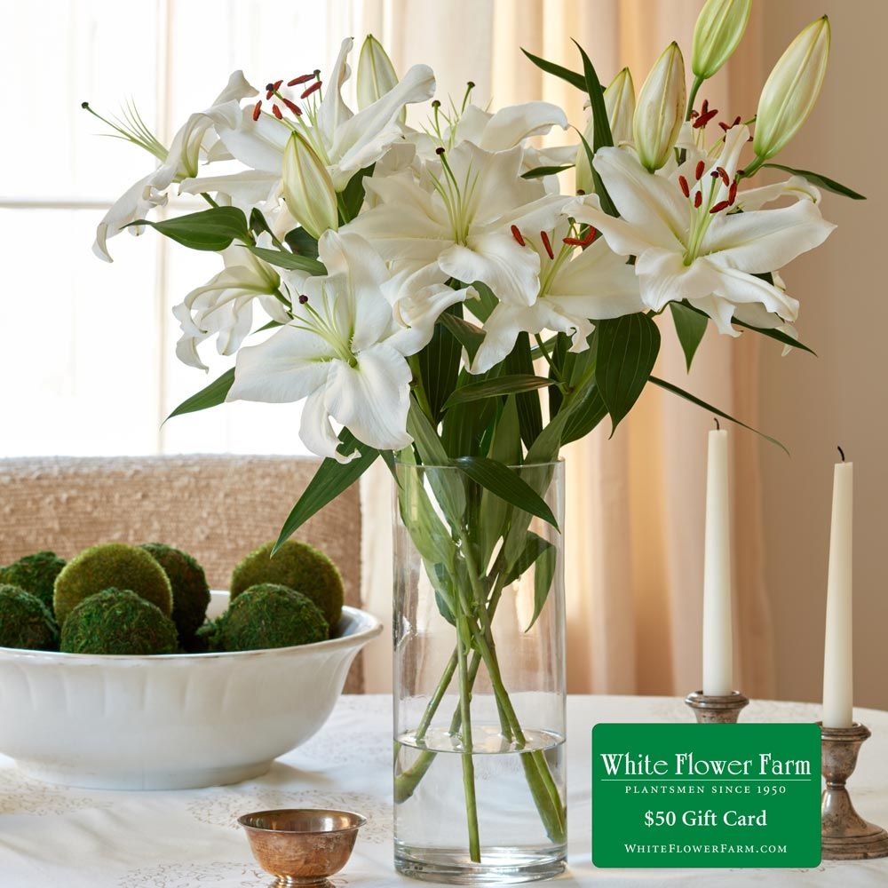 Fragrant White Lily Bouquet White Flower Farm