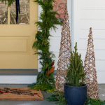  Holiday Glow Rattan Trees, large