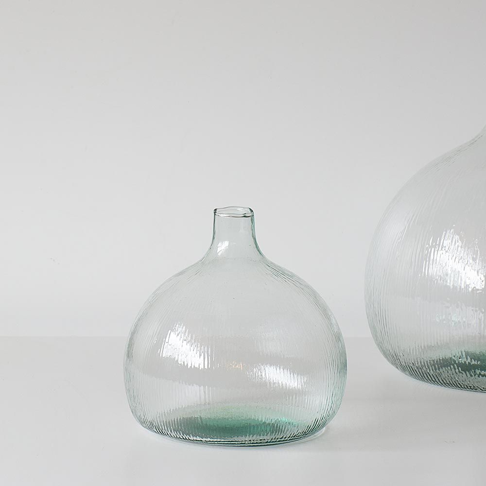 Valencia Recycled Glass Vase White Flower Farm