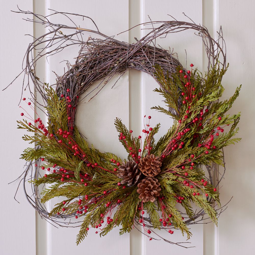 Halifax Holiday Wreath White Flower Farm