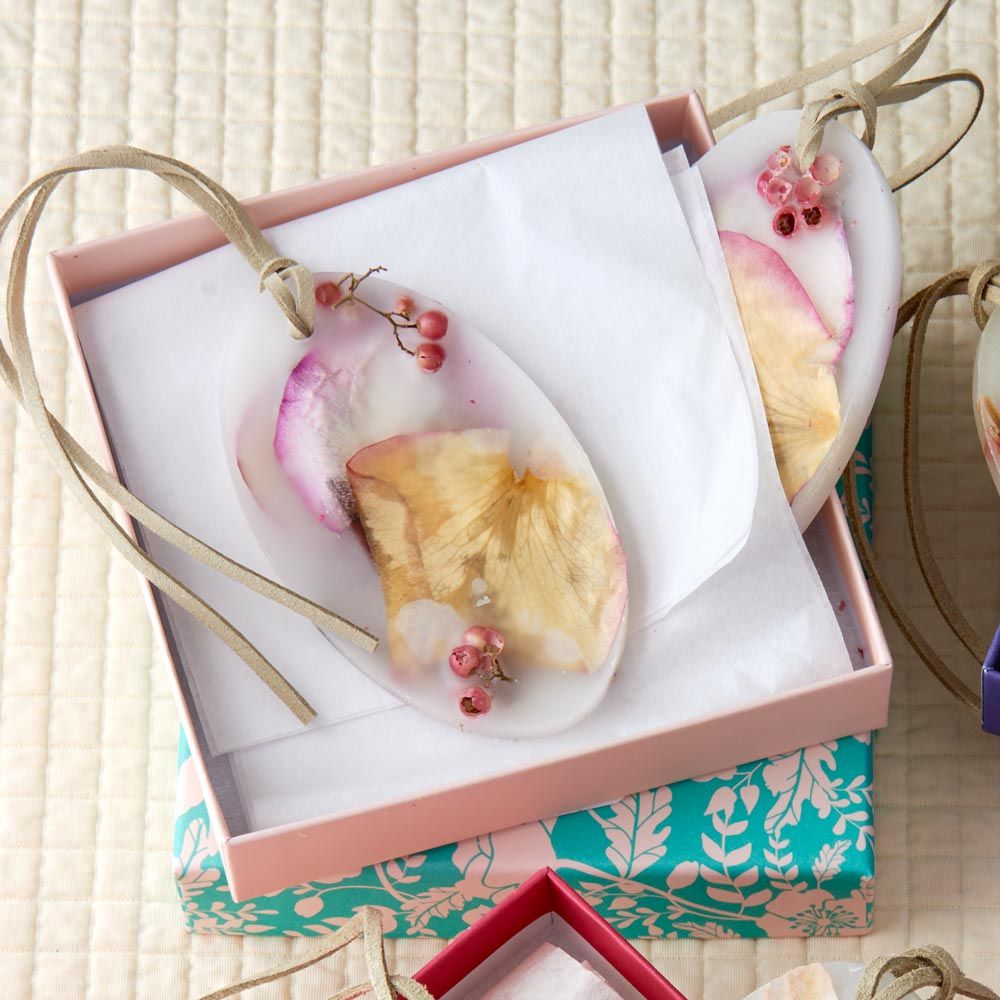 Rose Botanical Wax Sachets, set of 2