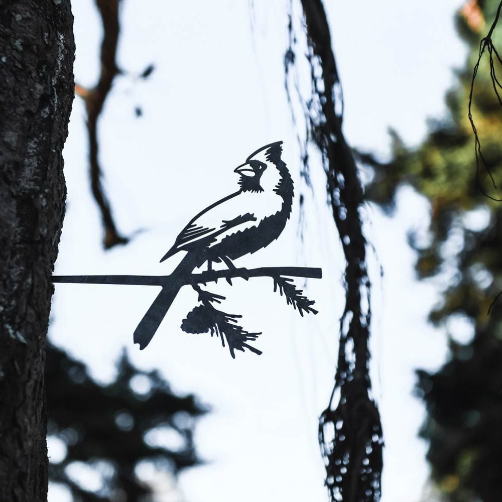 Cardinal Decorative Metal Silhouette