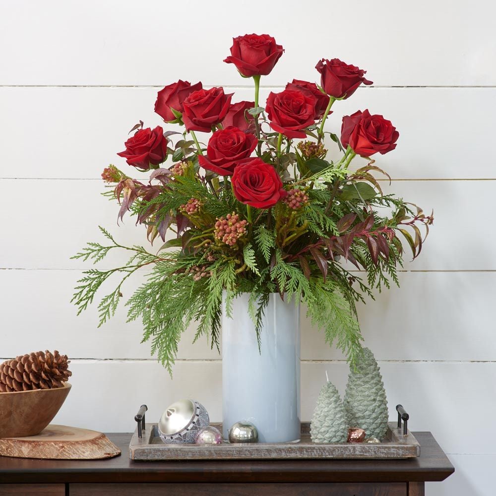 Holiday Elegance Rose Bouquet