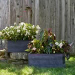  Barcelona Rectangle Planters, black