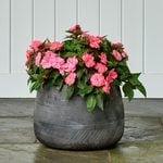 Barcelona Round Planter, Black Small