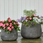  Barcelona Round Planters, black