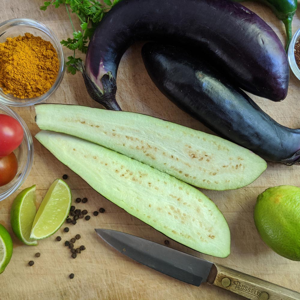 Eggplant Shikou White Flower Farm