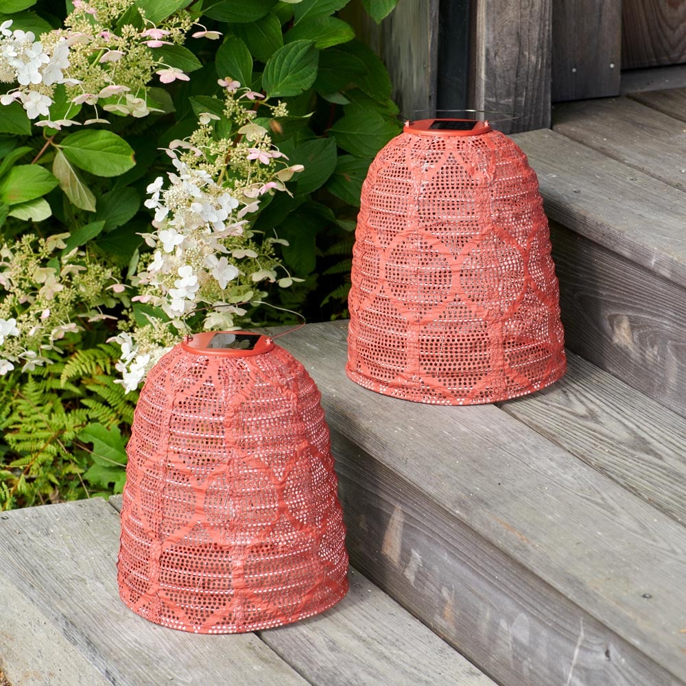 Radiant Solar Bell Lantern – Burnt Sienna
