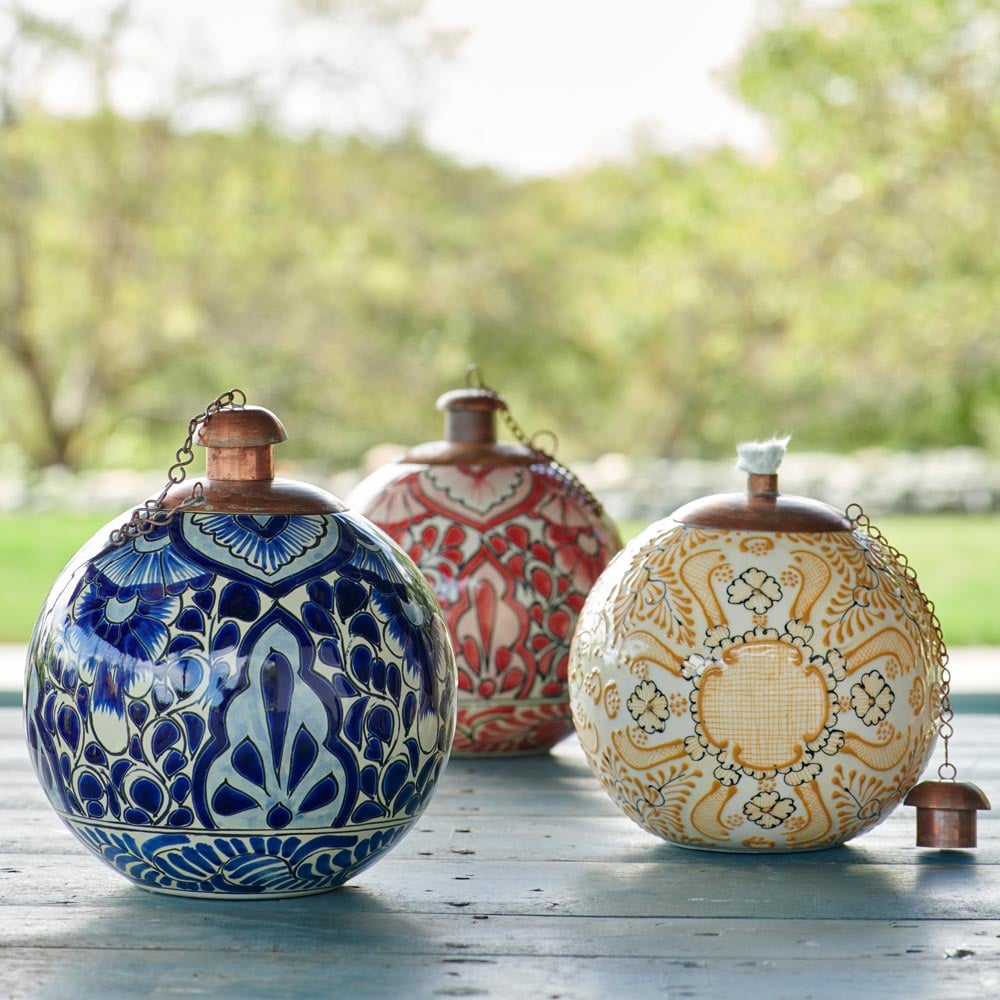 Talavera Pottery Torches