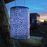  Radiant Solar Cylinder Lantern – ultramarine, blue