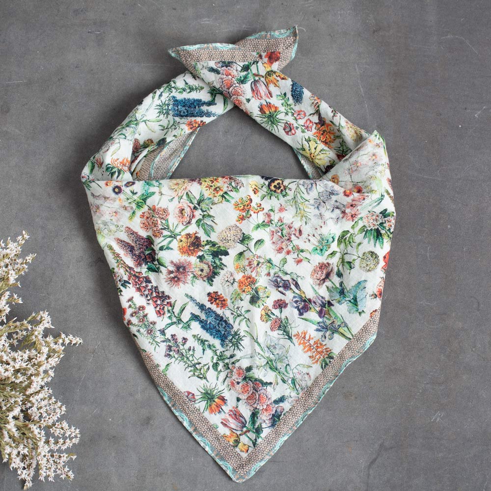 Vintage Botanical Bandana - Standard Shipping Included