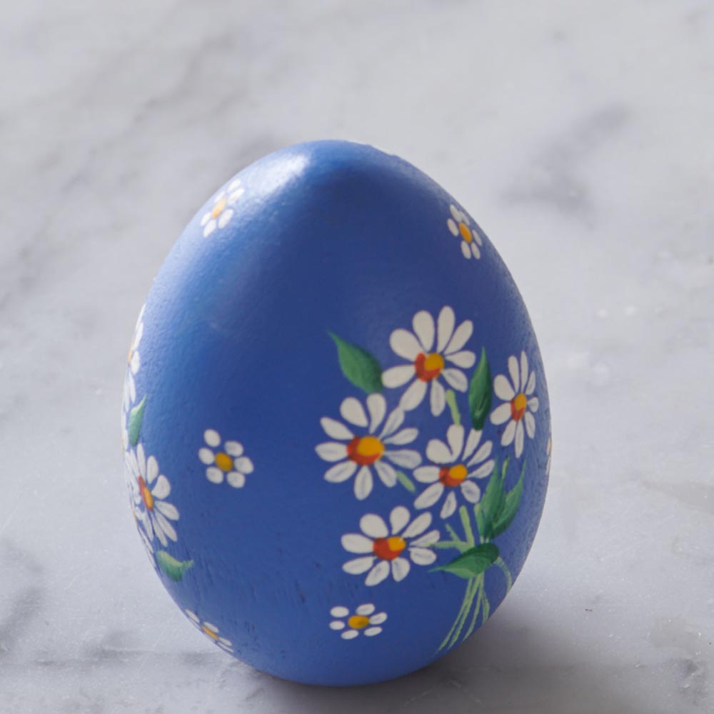 HandPainted Floral Eggs White Flower Farm