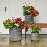  Barcelona Cylinder Planters, Black