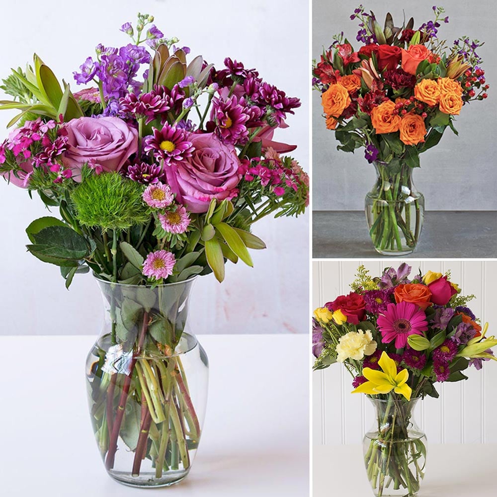 Months of Colorful Mixed Flower Bouquets