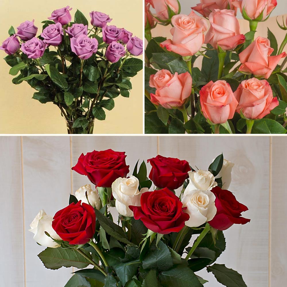 Great Quality Large Bunch Of Artificial Roses flowers bouquet Roses 40 Pcs 
