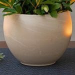  Luna Sphere Cachepot, cream, medium
