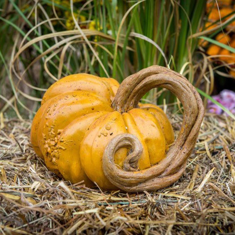 Entwined Vine Stone Pumpkin