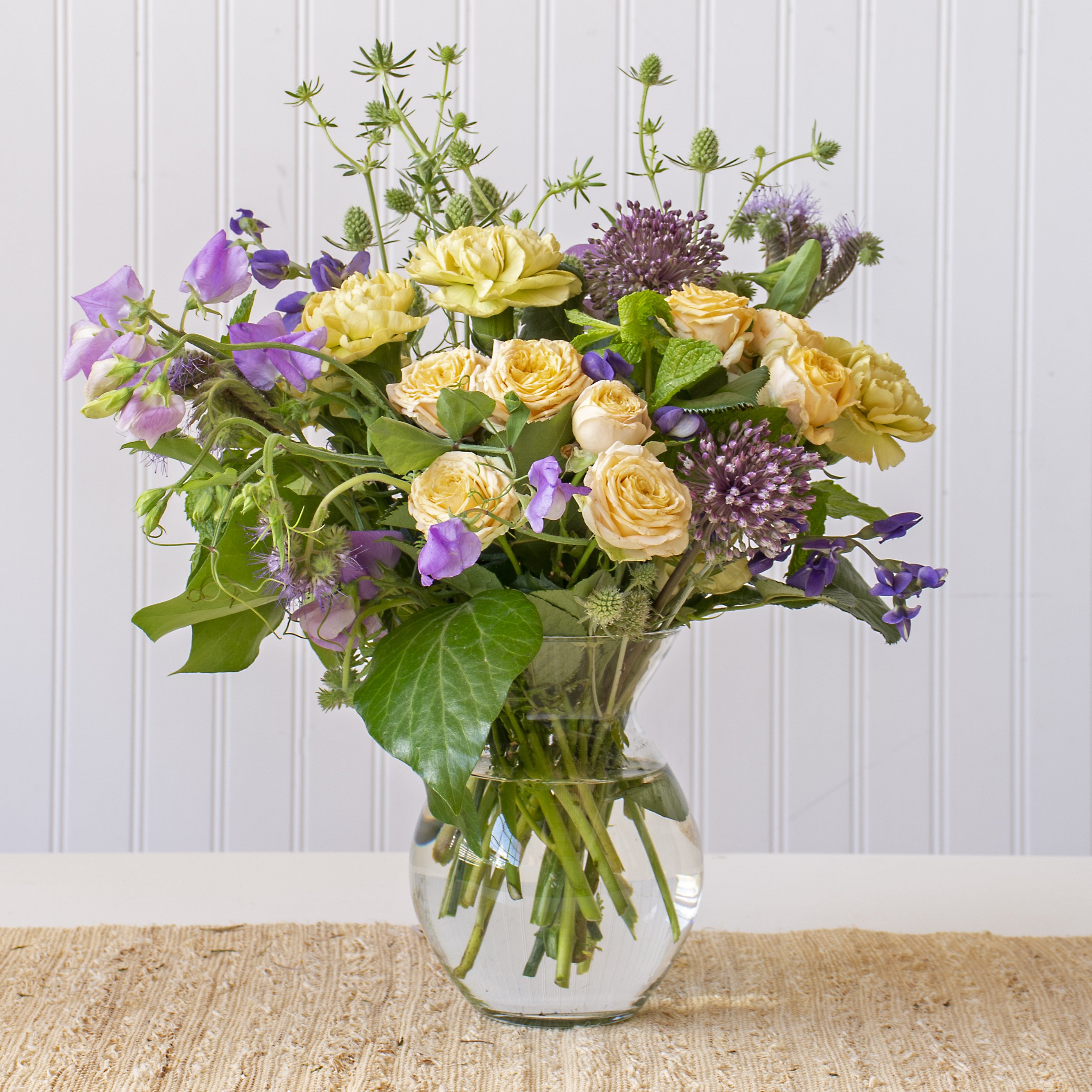 Artificial Lavender Floral Arrangements in Pot One Allium Way