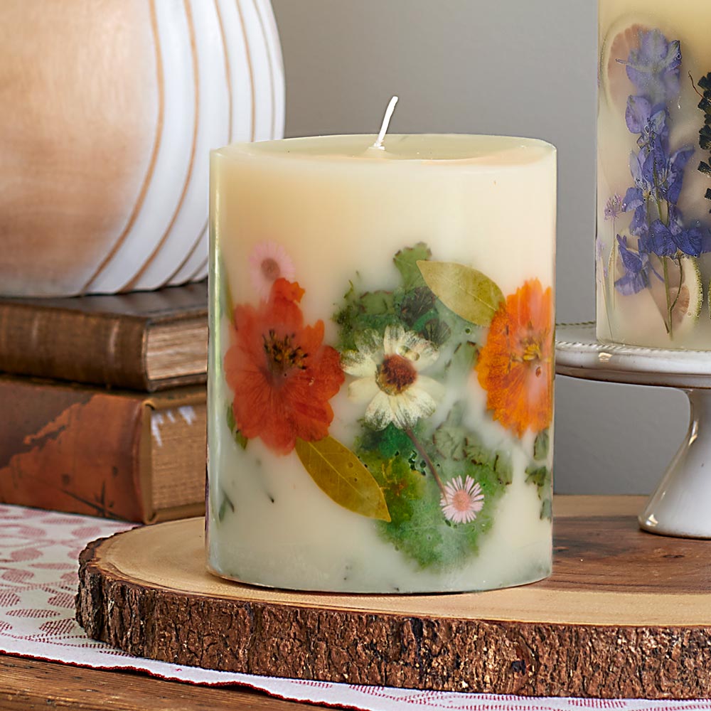 Decorative Scented Candle White Flower Farm
