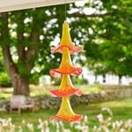  Blown-Glass Angel’s Trumpet Wind Chime