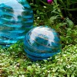  Blue Blown-Glass Solar Globe